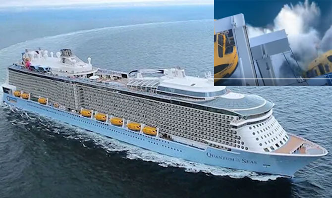 Yolcu gemisi QUANTUM OF THE SEAS'de filika kazası (Video)