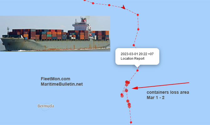 MSC SHRISTI'de konteyner kaybı bildirildi