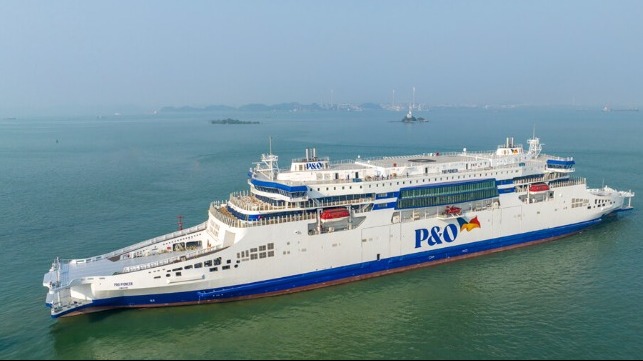 P&O, Dünyanın En Büyük Hibrit Ro-Ro Feribotunu Teslim Aldı