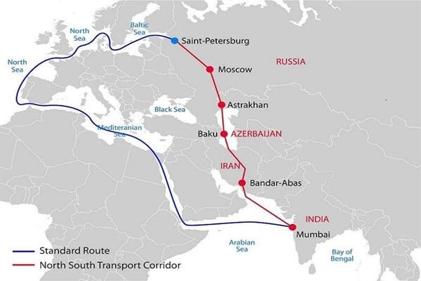 Moskova ile Mumbai'yi birbirine bağlayan yük koridoru yavaş yavaş şekilleniyor