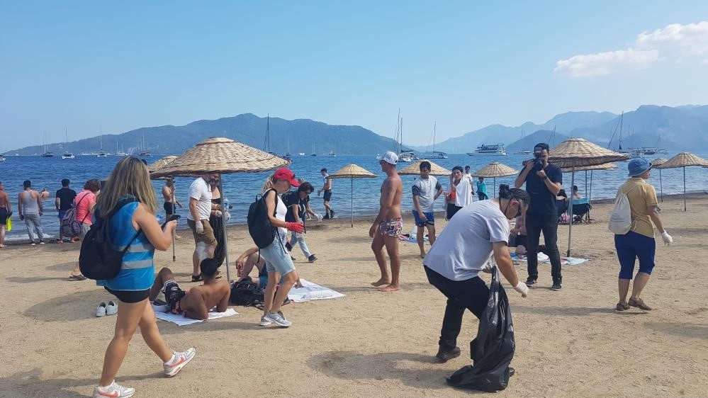 Marmaris plajları sezona hazırlandı