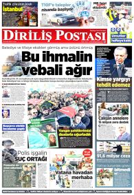 DİRİLİŞ POSTASI Gazete Manşeti